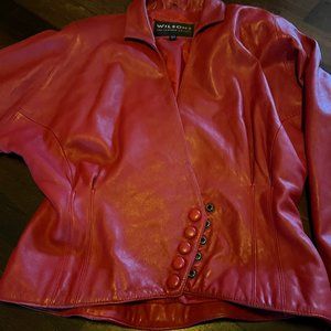 Vintage Red Leather Wilson Jacket